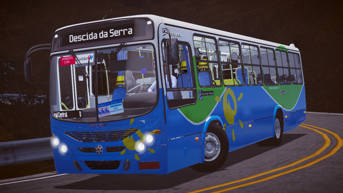 Marcopolo Senior Midi Escolar MB OF-1418 - Proton Bus Mods 