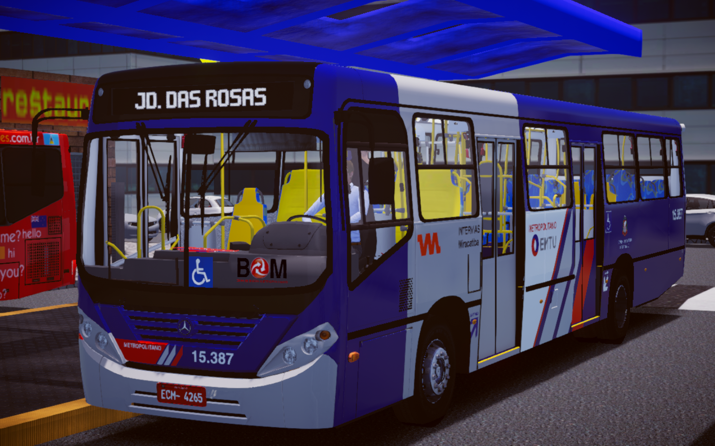 Mod  Comil Svelto 2008 MB OF-1418 Euro III padrão Cidade das Hortências  (fase2) - Proton Bus Simulator - Explozão Gamer