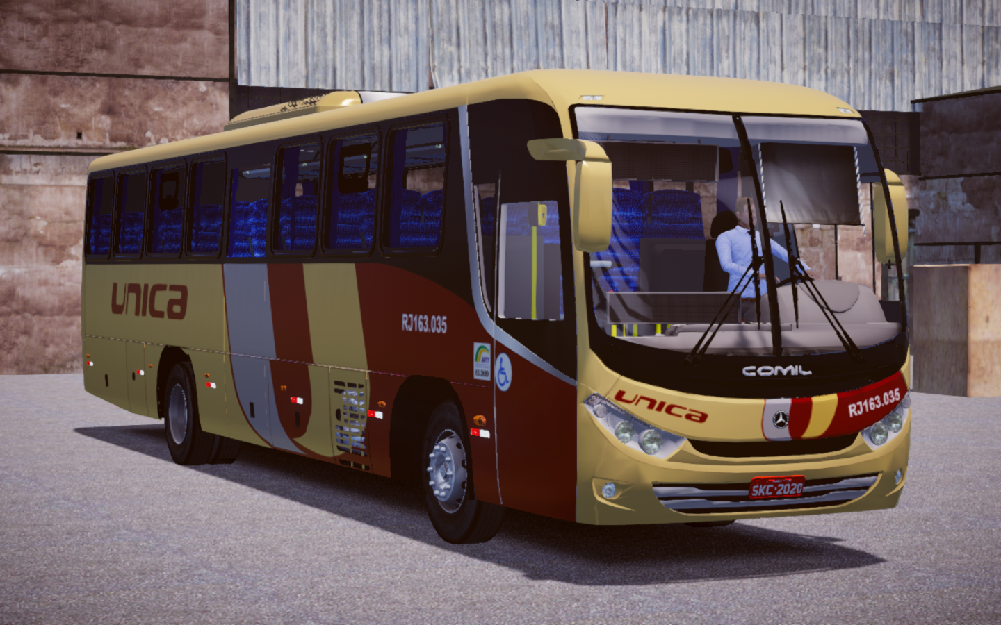 New Coach Comil Versatile Gold Driving Gameplay - Proton Bus